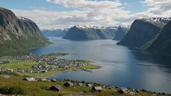 Et malerisk landskap av Stakkenes, som viser dets naturskjønnhet.