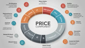 En illustrasjon av en pris komponent, som viser de ulike elementene som utgjør den endelige prisen på et produkt.