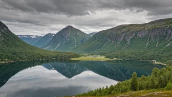 Trollåsen, en malerisk ås i Norge.