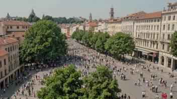 En turistflom, eller et stort antall turister som besøker et bestemt sted samtidig.