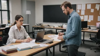 En person som mottar opplæring og veiledning fra en kompetansetjeneste.