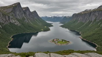 Et naturskjønt landskap av Kvaløysletta, som viser dens naturlige skjønnhet og mangfoldige økosystemer.