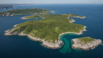 En naturskjønn utsikt over Hvalerøyene i Norge, som viser deres vakre natur.