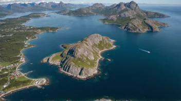 Flyfoto av Ellingsøy i Ålesund kommune