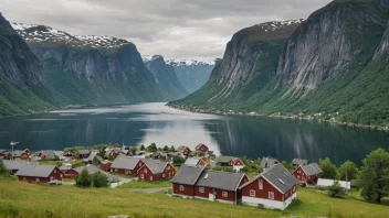 Et malerisk bilde av Sunnmøres naturskjønnhet.