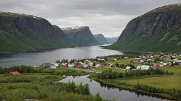 Et naturskjønt landskap av Nordmela, som viser dens naturlige skjønnhet