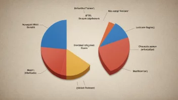 Et bilde som illustrerer inntektsutjevning, med en kakediagram som viser en mer jevn fordeling av inntekt.