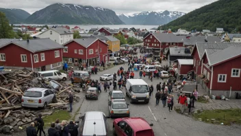 Et bilde som representerer en kaotisk og forvirrende situasjon med mange ting som skjer samtidig.