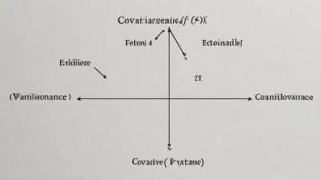 En graf som illustrerer begrepet kovarians.