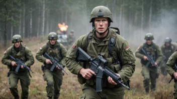 En norsk militær enhet i aksjon, med en modig og selvbevisst leder i forgrunnen.