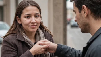 En person som viser medfølelse og godhet mot noen i nød.