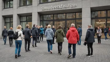 En bygning med en skilt som leser 'Samarbeidsinstitusjon' på norsk, som symboliserer et sted hvor mennesker kommer sammen for å samarbeide og jobbe mot et felles mål.