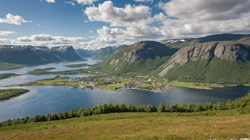 Et malerisk landskap av Bremanger kommune.