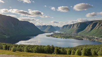 Et naturskjønt landskap av Hellerudsletta, som viser dens naturlige skjønnhet.