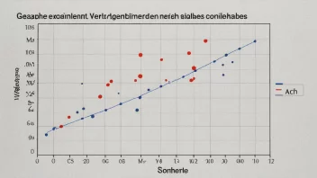 En graf som viser en tydelig sammenheng mellom variablene, og illustrerer begrepet forsøksresultat.