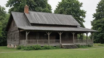 Et tradisjonelt norsk trehus.