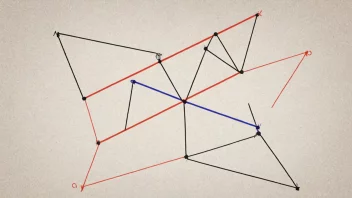 En firkant med to diagonaler, som viser bidiagonalegenskapen.