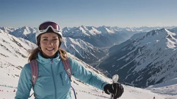 En kvinnelig skiløper som nyter en vellykket alpinkarriere.