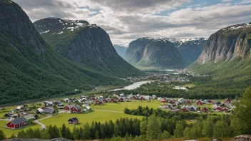 Et malerisk landskap i Norge