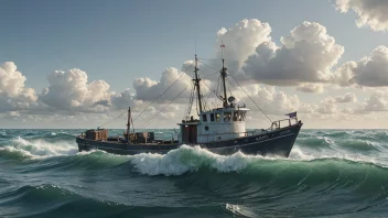 Et bilde som representerer begrepet fiskerett, og viser hvordan rett og regler er viktige i fiskeindustrien.