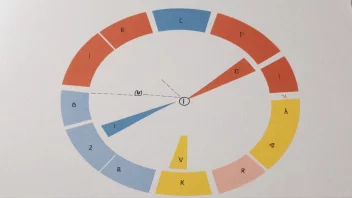 Et diagram som viser en sirkel delt i åtte like deler, med en del fremhevet.