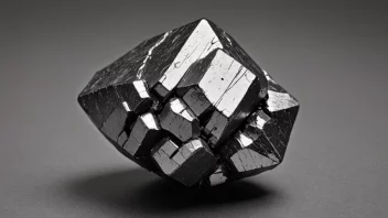 Magnetitt er et mineral med magnetiske egenskaper, som ofte brukes i industrien og i produksjonen av magnetiske materialer.