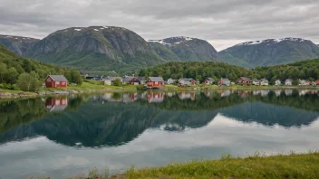 Et malerisk bilde av Bjørøyhamns i Norge