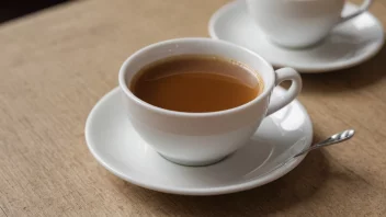 En liten kopp kaffe eller te