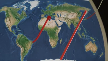 En illustrasjon av jorden med et termometer i bakgrunnen, med en graf som viser økningen i global oppvarmingspotensiale over tid.