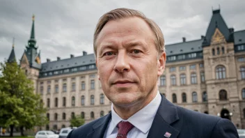 Et portrett av Johan Nygaardsvold, en norsk politiker og statsminister.