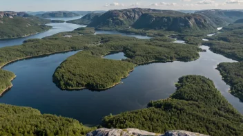 Et naturskjønt landskap av Hobøl kommune