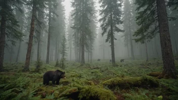 Et fredelig og majestetisk skoglandskap med en rik biologisk mangfold.