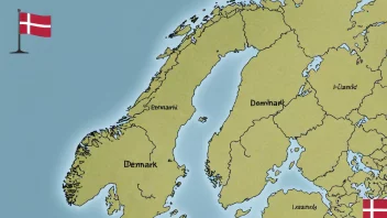 Et kart over Danmark med øya Sjælland fremhevet