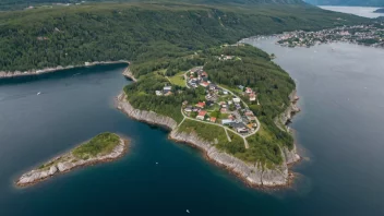 Bygdøy øy i Oslofjorden, Norge