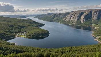 Et fredelig landskap av Nesodden, som viser dens naturskjønnhet.