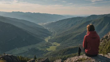 En fredelig og melankolsk scene av en person som reflekterer over sine ønsker.