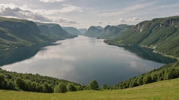 Et fredelig bilde av Vollebæk, som viser dens naturskjønnhet.