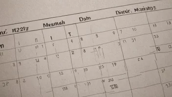 En kalender-side med månedsnavn skrevet på norsk.