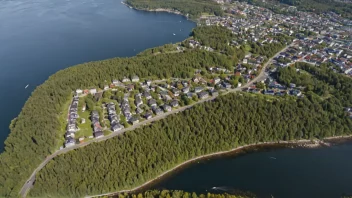 Flyfoto av Ljan-området i Oslo