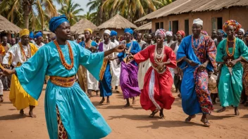 Et bilde som viser den rike og mangfoldige kulturen i Gambia.