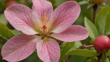 Et fargerikt og vakkert adamseple i full blomst