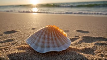 En komse på en sandstrand