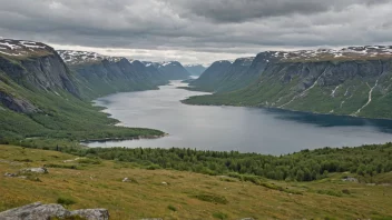 Et vernet landskapsområde i Norge, som viser landets naturlige skjønnhet.