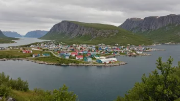 Et malerisk landskap av Sørreisa kommune.