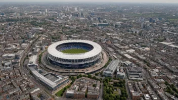 Flyfoto av Tottenham, en bydel i nordlondon