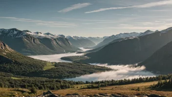 En åndeløs utsikt over Trollheimen, Norge, som viser områdets naturskjønnhet og mystikk