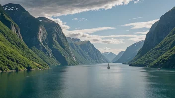 Et pittoreskt bilde av Bindalsfjorden, som viser dens naturlige skjønnhet og ro.