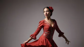 En flamencodanser som danser med intensitet og følelse.