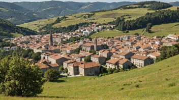 Et malerisk landskap av Galicia, som viser dens rike kulturarv og unike arkitektur.