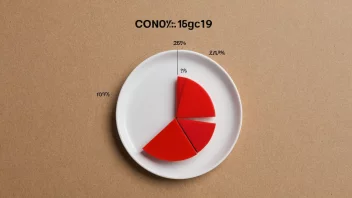 En kakediagram som illustrerer begrepet beleggsprosent.